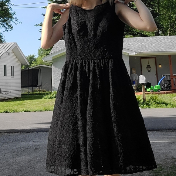 Mori Lee Black Lace Dress - Picture 5 of 5